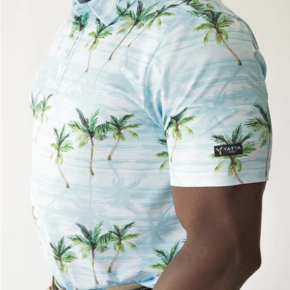 Yatta Golf Polo in Makani Olu Olu Tropical Tiki - Picture 4 of 12